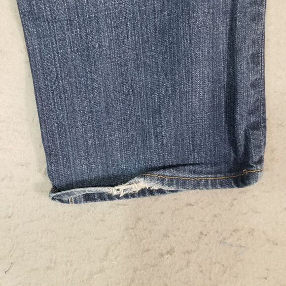 Seven7 Jeans Women's size 32 Low Rise Bootcut Blue stretch Denim Pants 32x30 - Picture 12 of 14